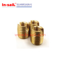 M6 Brass Self Tapping Thread Insert Slotted Nut for Plastics